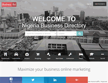 Tablet Screenshot of businesslist.com.ng