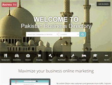Tablet Screenshot of businesslist.pk